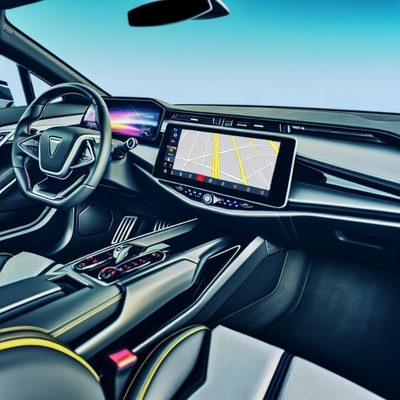 Mercedes Benz EQE 500 EV Electric SUV with MBUX Infotainment System